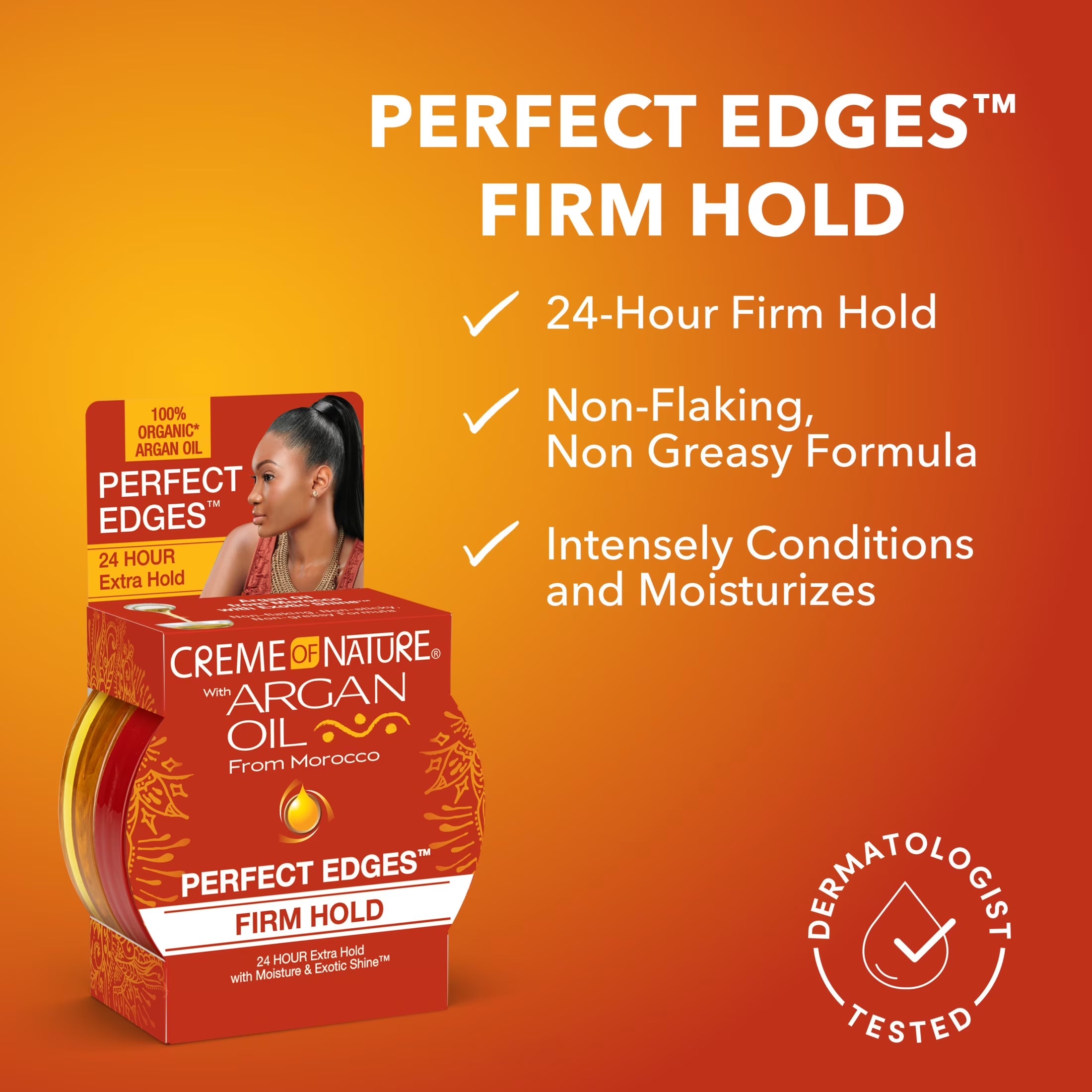 (2 Pack)  Perfect Edges™ Firm Hold Edge Control with Argan Oil, 2.25 Oz