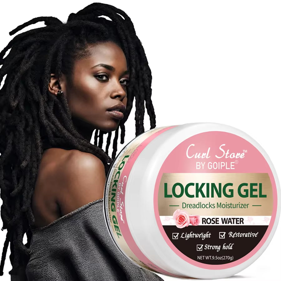 9.5Oz Rose Water Locking Gel Strong Hold Dreadlocks Moisturizer anti Frizz Hair Gel Locks and Twist Braid Conditioner