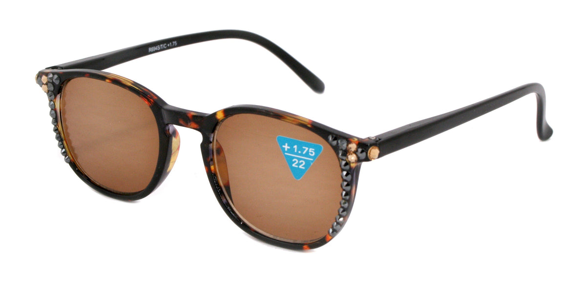 Maya Bling Crystal Sunglass Reader – European Crystal Shades for Women