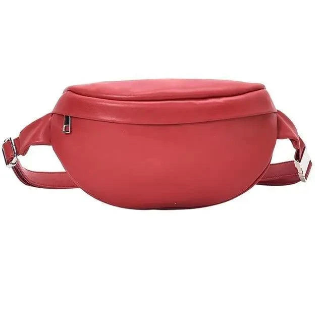 PU Leather Chest Bag – Unisex Crossbody Waist Fanny Pack for Travel