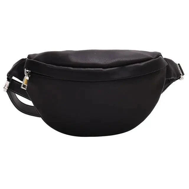 PU Leather Chest Bag – Unisex Crossbody Waist Fanny Pack for Travel